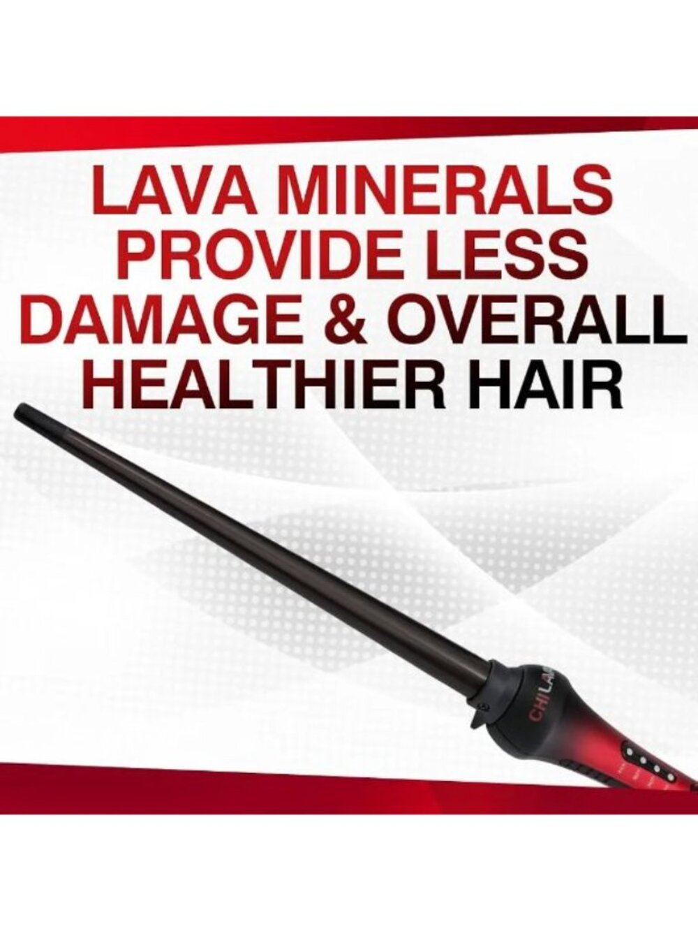 CHI Lava Tapered Curling Wand 3/8–3/4 Volcanic Ceramic Hair Styling Iron NIB - Picture 2 of 12